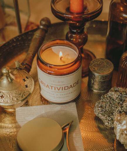 vela de aromaterapia | criatividade