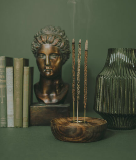 suporte de incenso | redondo